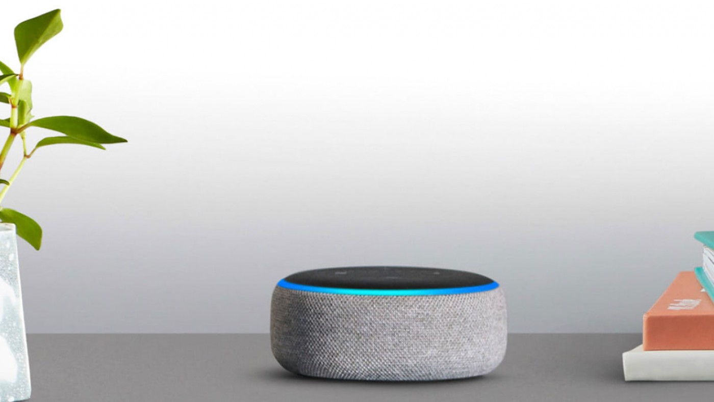 Echo dot on table