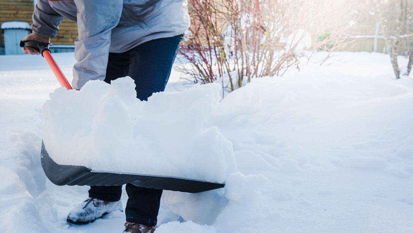 Shoveling snow