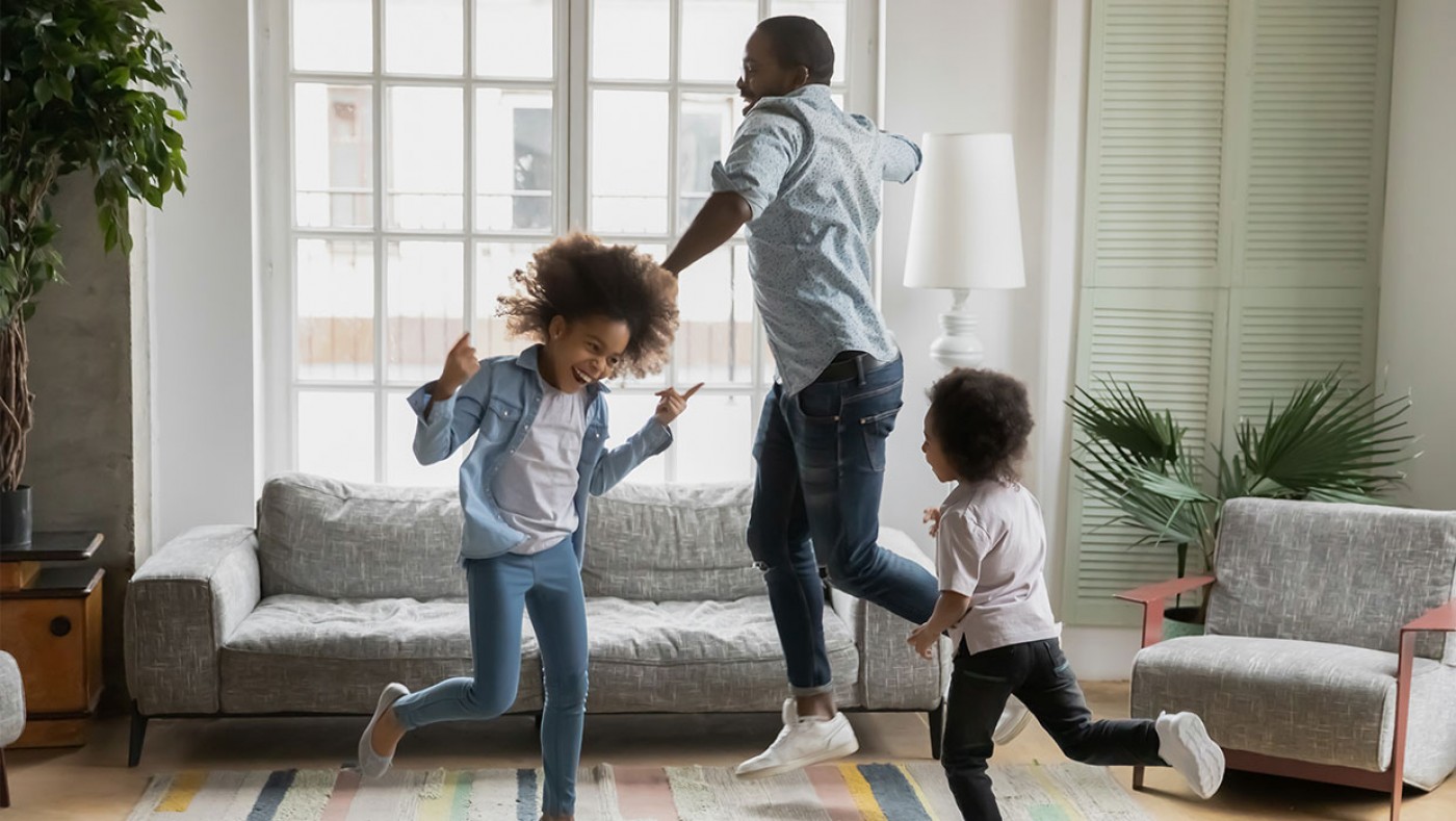 family dancing