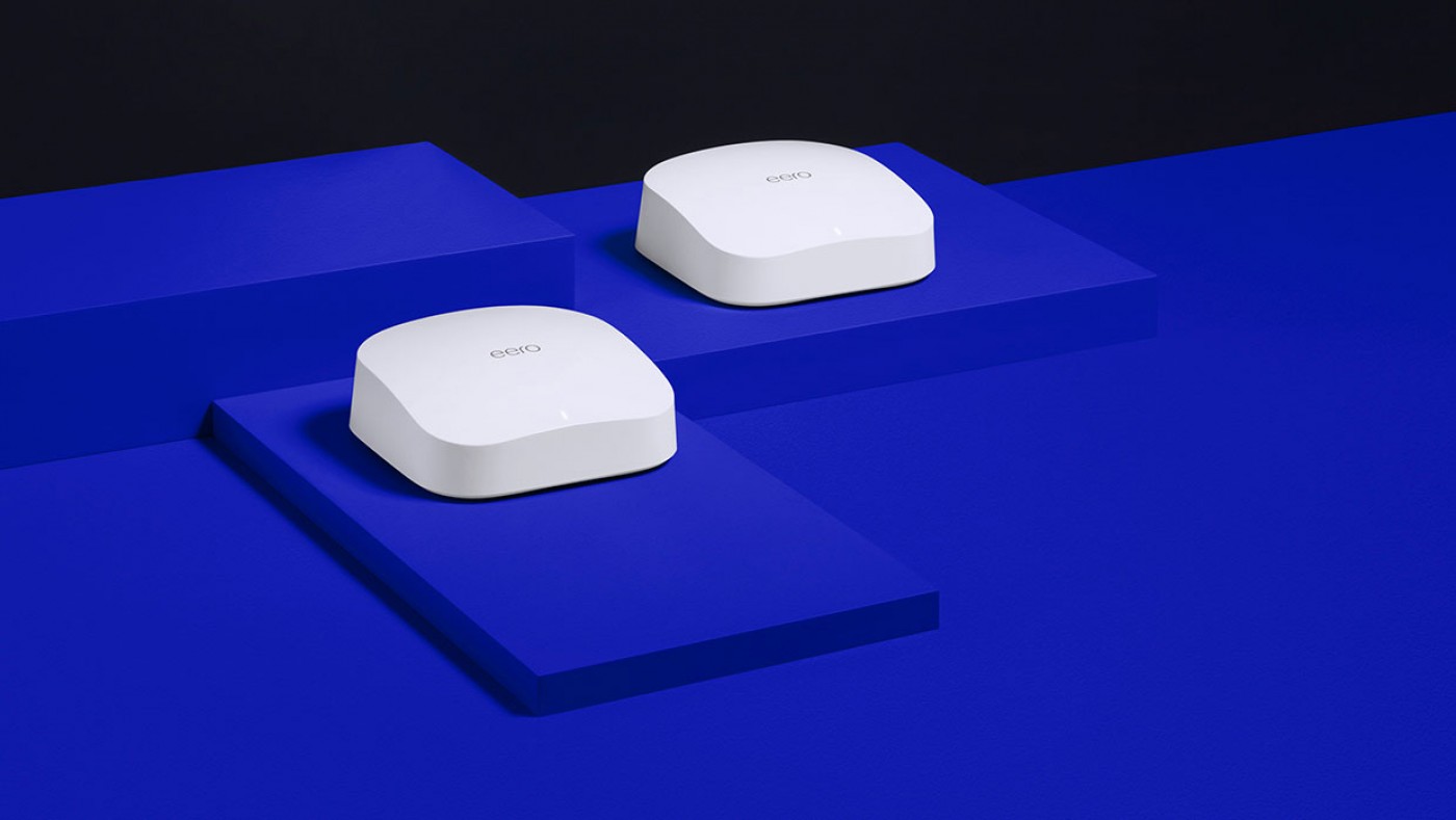 two eero pro 6 units