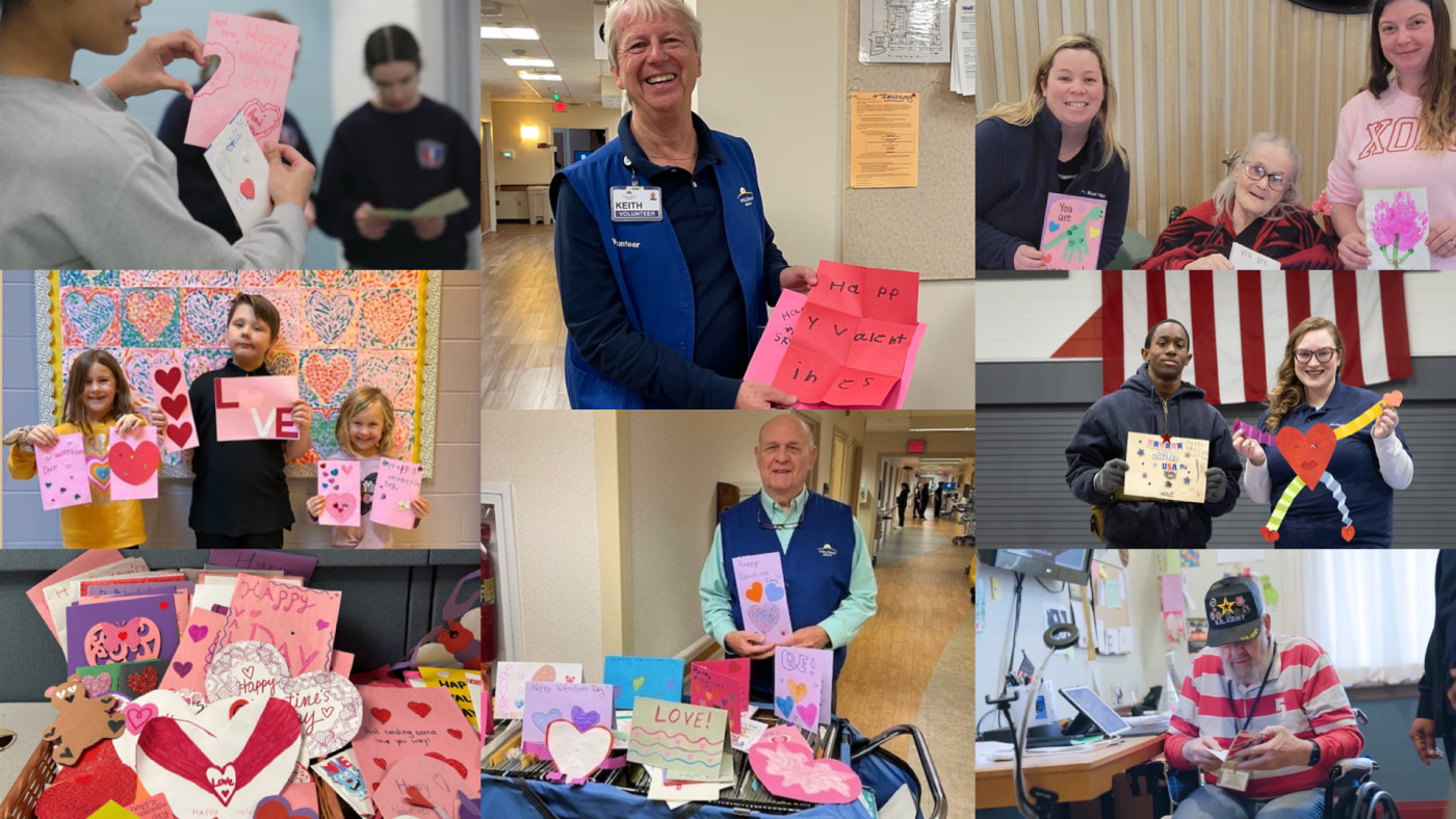 recipients getting their handmade valentine card