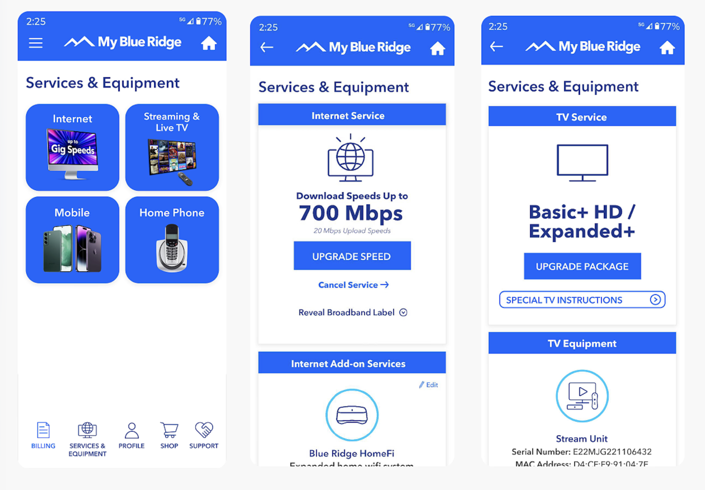 Upgrade your internet speeds on MBR app