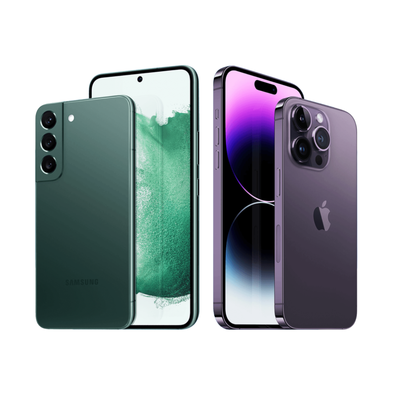 new cell devices customers can pick from including apple and Samsung phones